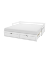 ALATERRE FURNITURE JASPER TWIN TO KING EXTENDING DAY BED WITH STORAGE DRAWERS