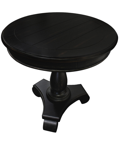 Best Master Furniture Marquee Living Room Round End Table In Black