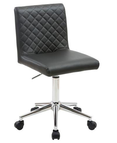 Best Master Furniture Barry Swivel Office Chair, 24.5" In Gray