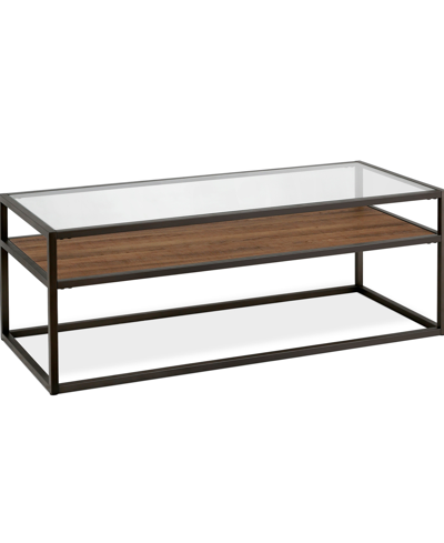 Hudson & Canal Addison Coffee Table, 46" X 20" In Blackened Bronze
