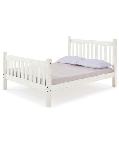 Alaterre Furniture Rustic Mission Full Bed In White