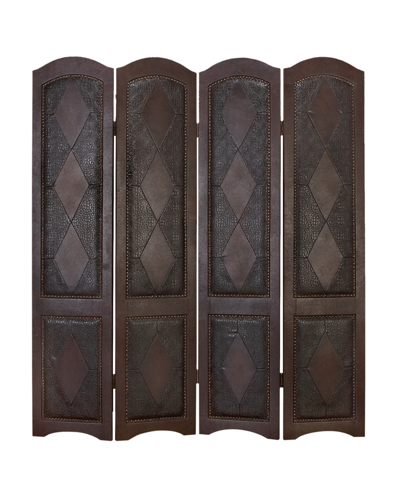 Rosemary Lane Wood Traditional Room Divider Screen In Brown