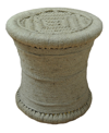 ST. CROIX 17" ALL WRAPPED JUTE OTTOMAN
