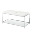 Convenience Concepts Palm Beach Coffee Table With Shelf And Removable Trays