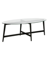 HUDSON & CANAL OLSON OVAL COFFEE TABLE, 50.5" X 23.5"