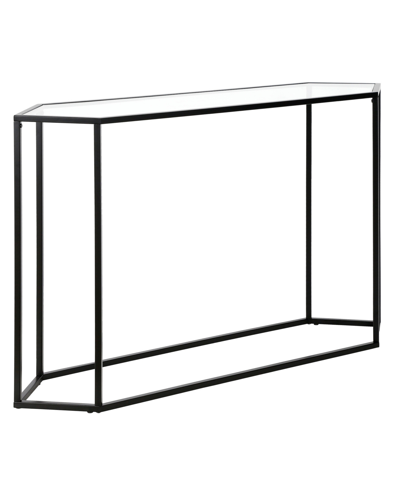 Hudson & Canal Beck Accent Table, 48" X 12" In Blackened Bronze