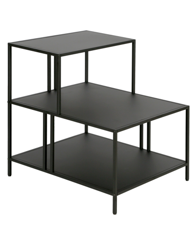 Hudson & Canal Ernest Side Table, 20" X 24" In Gunmetal Gray