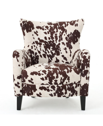 Noble House Arabella Contemporary Pattern Club Chair