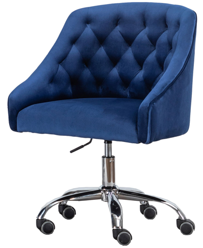 Best Master Furniture Swivel Task Chair With Base In Blue