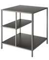 Hudson & Canal Winthrop 20" Side Table With Shelves