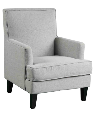 Best Master Furniture Saladin Arm Chair In Light Gray