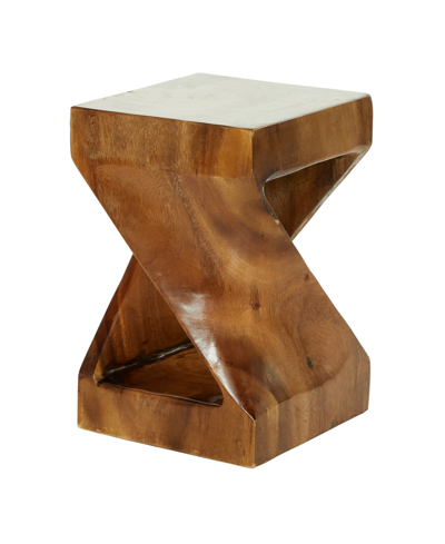 Rosemary Lane Saur Wood Contemporary Accent Table In Brown