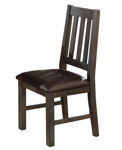 Best Master Furniture Wendy Dining Chairs, Set Of 2 In Dark Gray