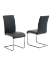 BEST MASTER FURNITURE ALISON MODERN DINING SIDE CHAIRS, SET OF 2
