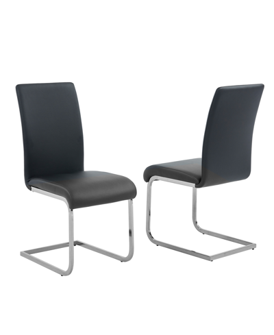 Best Master Furniture Alison Modern Dining Side Chairs, Set Of 2 In Black