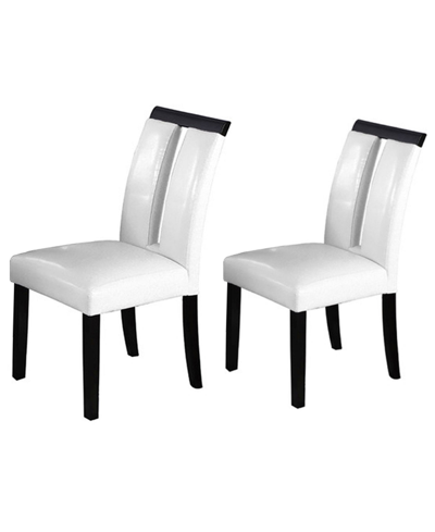 Best Master Furniture Zendaya Wood Dining Chairs, Set Of 2 In Black