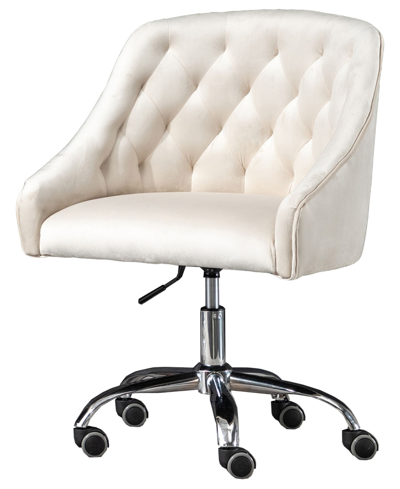 Best Master Furniture Swivel Task Chair With Base In Cream