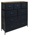 SORBUS 9 DRAWER CHEST DRESSER WITH WOOD TOP