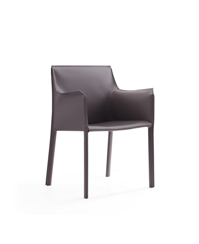 Manhattan Comfort Paris Armchair In Gray