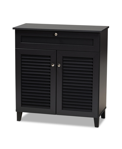 Furniture Coolidge 4-shelf Cabinet W/ Drawers In Gray