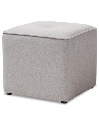 Furniture Corinne Ottoman In Light Grey