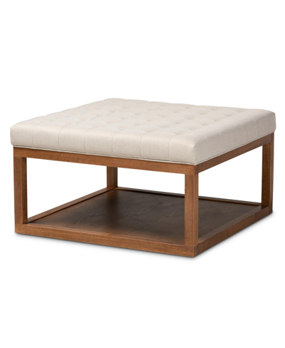 Furniture Alvere Ottoman In Beige