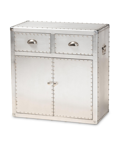 Furniture Serge 2-drawer Cabinet In Silver