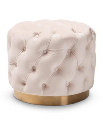 Furniture Valeria Ottoman In Lgt Beige