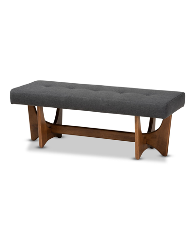 Furniture Theo Bench In Grey Brown