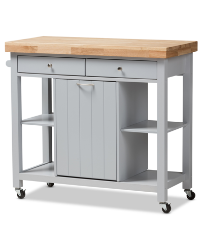 Furniture Hayward Kitchen Cart In Light Grey