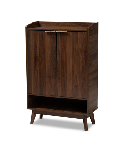 Furniture Lena Shoe Cabinet In Brown