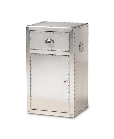 Furniture Serge 1-drawer Cabinet In Silver