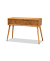 Baxton Studio Mae Mid-century Modern Wood 2-drawer Console Table
