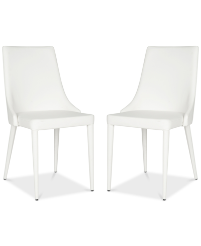 Safavieh Channing Side Chair (set Of 2) In White