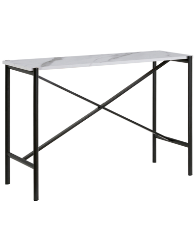 Hudson & Canal Braxton Console Table, 46" X 14" In Blackened Bronze