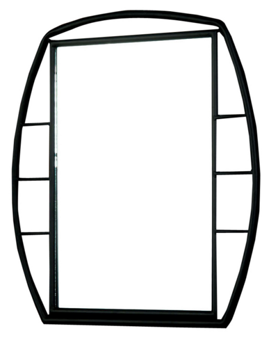 Furniture Of America Domio Industrial Mirror In Black
