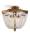 REGINA ANDREW DESIGN REGINA ANDREW FROSTED CRYSTAL BEAD SEMI FLUSH MOUNT