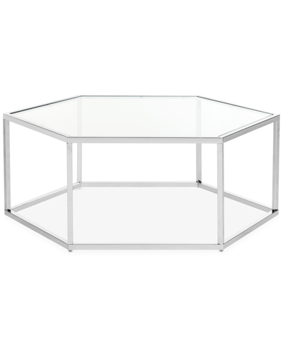 Safavieh Eliana Glass Coffee Table In Chrome