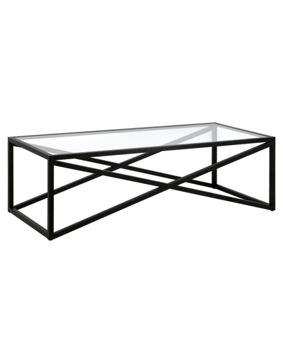 Hudson & Canal Calix 54" Coffee Table In Blackened Bronze
