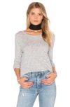 Atm Anthony Thomas Melillo Slub Pima Cotton-blend Jersey Top In Heather Grey