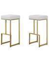 BEST MASTER FURNITURE DORRINGTON BACKLESS BAR STOOL, SET OF 2