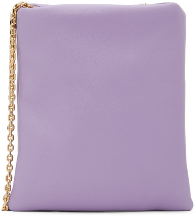 Stand Studio Olympia Faux Leather Shoulder Bag In Powder Purple