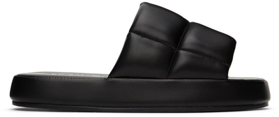 Stand Studio Lyrah Quilted Platform Sandals In Black
