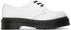 DR. MARTENS' WHITE SMOOTH 1461 PLATFORM OXFORDS