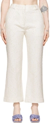 Tove Fearne Flared Leg Trousers In Cream