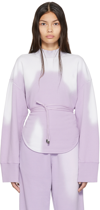Attico Cotton Sweatshirt In 011 Lilac
