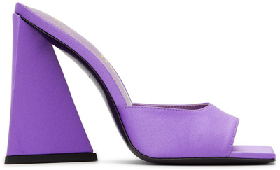 Attico Purple Devon Heeled Sandals In 011 Lilac