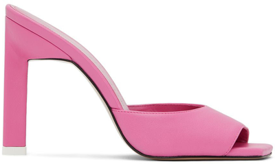 Attico Pink Kaia Heeled Sandals In 007 Hot Pink