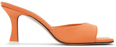 Attico Anais 85mm Square-toe Sandals In Orange