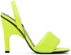 Attico Yellow Rem Heeled Sandals In 153 Fluo Yellow
